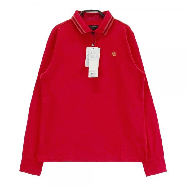 ST ANDREWS レッドポロシャツ Lサイズ ST ANDREWS セントアンドリュース 長袖ポロシャツ レッド系