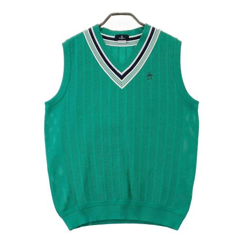 MUNSING WEAR マンシングウェア リバーシブル ニット グリーン系