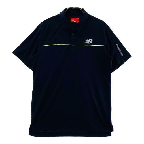サイズ：6 NEW BALANCE GOLF ニューバランス  半袖ポロシャツ  ブラック系 [240101460245] ゴルフウェア メンズ ストスト NEW BALANCE GOLF ニューバランス 半袖ポロシャツ ブラック系