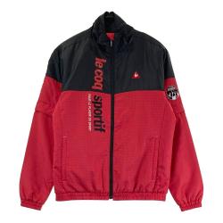 LE COQ GOLF ルコックゴルフ 2way 中綿ジャケット 千鳥柄 レッド