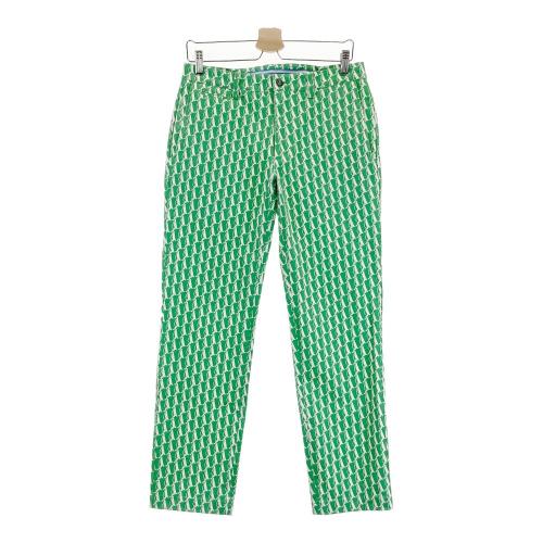 サイズ：79 MUNSING WEAR マンシングウェア  ストレッチパンツ ペンギン総柄 グリーン系 [240101434082] ゴルフウェア メンズ ストスト MUNSING WEAR マンシングウェア ストレッチパンツ ペンギン総柄
