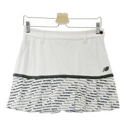 サイズ：1 NEW BALANCE GOLF ニューバランス 2023年モデル インナー付 プリーツ切替スカート 総柄 ホワイト系 [240101434252] ゴルフウェア レディース ストスト NEW BALANCE GOLF ニューバランス 2023年モデル インナー付