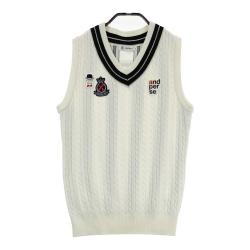 アンパスィ　ベスト　レディース　ゴルフウェア　ニット　LLサイズ　新品未使用 AND PER SE(アンパスィ) レディース｜中古ゴルフウェア通販