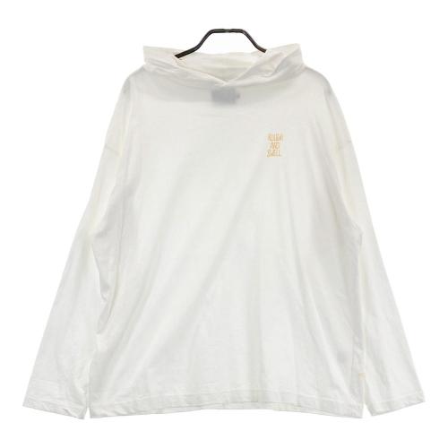 サイズ：XL ROUGH&SWELL ラフアンドスウェル 2023年モデル フード付長袖Tシャツ  ホワイト系 [240101434332] ゴルフウェア メンズ ストスト ROUGH&SWELL ラフアンドスウェル 2023年モデル フード付長袖T