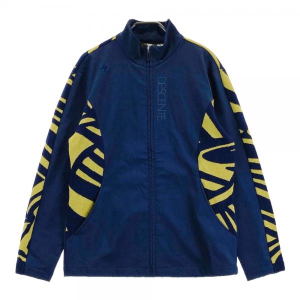 DESCENTE GOLF デサントゴルフ 切替 ジップジャケット 総柄