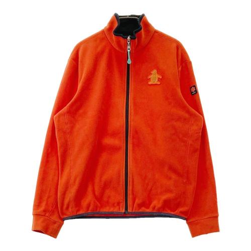 サイズ：M MUNSING WEAR マンシングウェア  長袖 ジップジャケット  オレンジ系 [240101434615] ゴルフウェア メンズ ストスト MUNSING WEAR マンシングウェア 長袖 ジップジャケット オレンジ