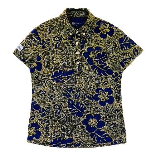 サイズ：1 23区GOLF ニジュウサンクゴルフ ×reyn spooner 半袖ポロシャツ ボタンダウン 花柄 イエロー系 [240101434783] ゴルフウェア レディース ストスト 23区GOLF ニジュウサンクゴルフ ×reyn spooner 半袖ポロシャツ