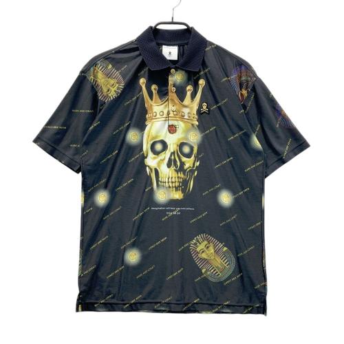 MARK&LONA マークアンドロナ ニットセーター ウール混 スカル 総柄