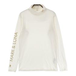 サイズ：44 MARK&LONA マークアンドロナ  タートルネック 長袖Tシャツ スカル  ホワイト系 [240101435223] ゴルフウェア メンズ ストスト MARK&LONA マークアンドロナ タートルネック 長袖Tシャツ スカル