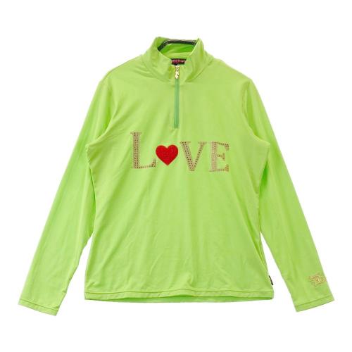 サイズ：3 DANCE WITH DRAGON ダンスウィズドラゴン  長袖Tシャツ  グリーン系 [240101635579] ゴルフウェア レディース ストスト DANCE WITH DRAGON ダンスウィズドラゴン 長袖Tシャツ グリーン系