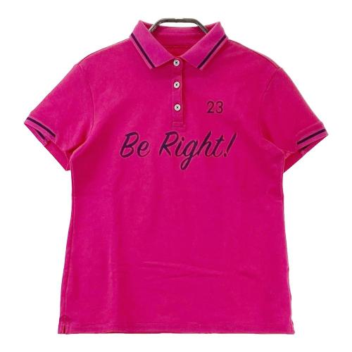 23区GOLF ニジュウサンクゴルフ 半袖ポロシャツ ピンク系 サイズ