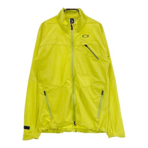 OAKLEY オークリー ジップ ナイロンジャケット 総柄 グリーン系 サイズ