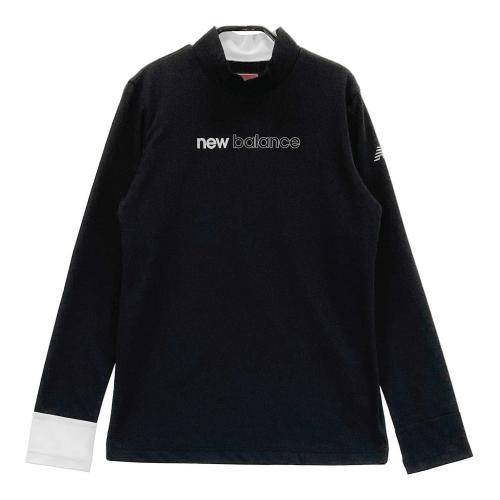 サイズ：1 NEW BALANCE GOLF ニューバランス 2025年モデル モックネック 長袖Tシャツ  ブラック系 [240101442258] ゴルフウェア レディース ストスト NEW BALANCE GOLF ニューバランス 2025年モデル モックネック