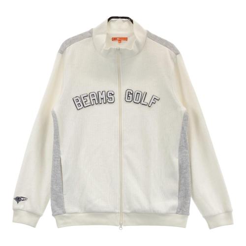BEAMS GOLF ニットジャケット ストライプ Lサイズ ワッペン刺繍 BEAMS GOLF ニットジャケット ストライプ Lサイズ ワッペン刺繍 - メルカリ