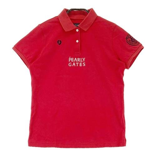 PEARLY GATES パーリーゲイツ 2023年モデル 半袖ポロシャツ レッド系