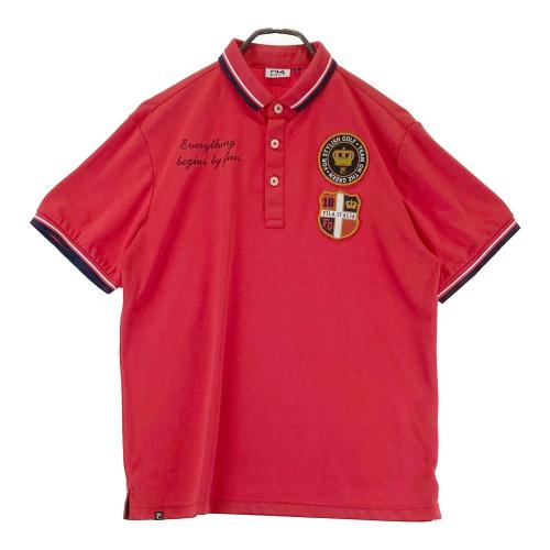 FILA GOLF フィラゴルフ Vネック ニットセーター ワッペン