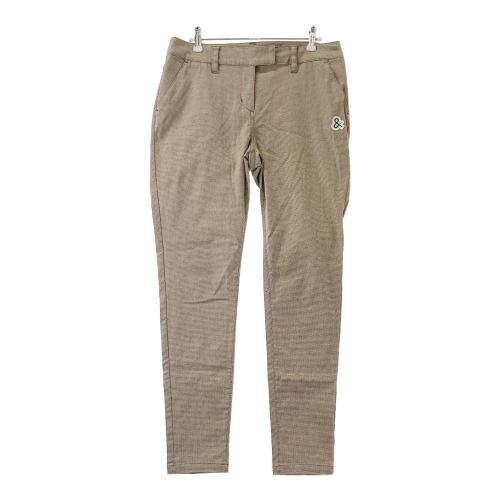 サイズ：M AND PER SE アンパスィ  ストレッチロングパンツ 総柄 グレー系 [240101484039] ゴルフウェア レディース ストスト AND PER SE アンパスィ ストレッチロングパンツ 総柄 グレー系
