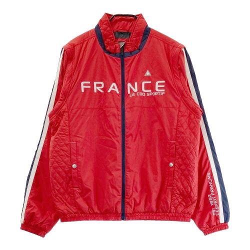 LE COQ GOLF ルコックゴルフ 2way 中綿ジャケット 千鳥柄 レッド