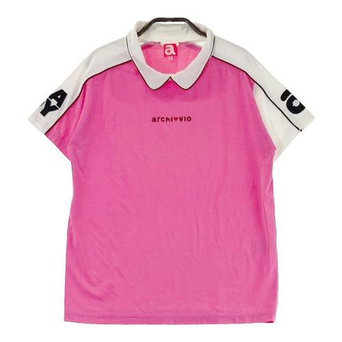 ARCHIVIO アルチビオ モックネック 半袖Tシャツ ピンク系 サイズ