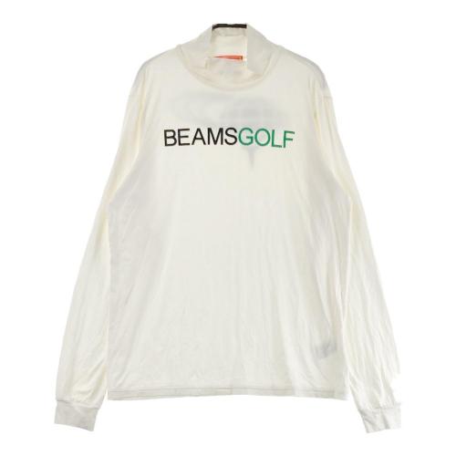 BEAMS GOLF ビームスゴルフ ハイネック 長袖Tシャツ ホワイト系
