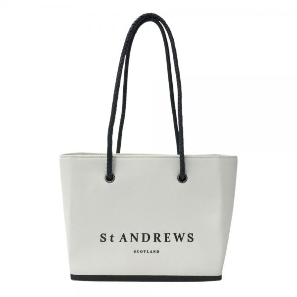 St ANDREWS ゴルフ ロッカーバック/トート セントアンドリュース ST ANDREWS セントアンドリュース トートバッグ ホワイト系