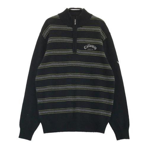 CALLAWAY キャロウェイ ロゴ刺繍 ハーフジップ 長袖ニット