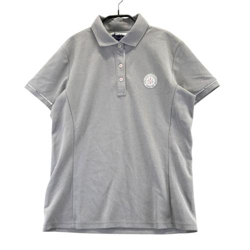 サイズ：3 23区GOLF ニジュウサンクゴルフ ×ムーミン 半袖ポロシャツ ミー　総柄 ブラック系 [240101465580] ゴルフウェア レディース ストスト 23区GOLF ニジュウサンクゴルフ ×ムーミン 半袖ポロシャツ ミー