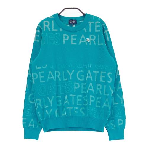 サイズ：1 PEARLY GATES パーリーゲイツ 2024年 ニット セーター  ブルー系 [240101437533] ゴルフウェア レディース ストスト PEARLY GATES パーリーゲイツ 2024年 ニット セーター ブルー系