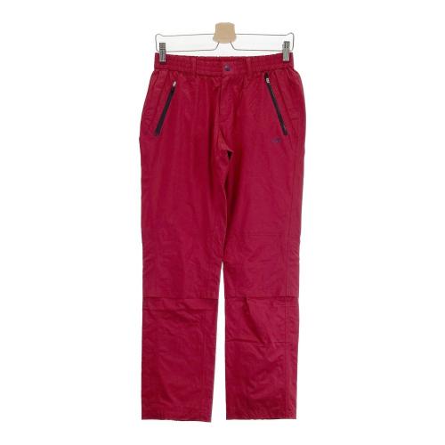 FILA GOLF フィラゴルフ 裏地付 ストレッチ ナイロンパンツ レッド系