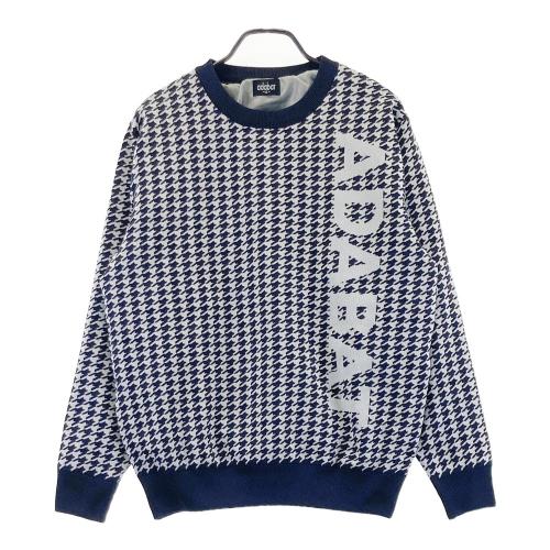 新品 アダバット ゴルフ 千鳥柄 裏地付き セーター 防風 定価26400円 L 新品 アダバット ゴルフ 千鳥柄 裏地付き セーター 防風 M