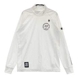 サイズ：0 MASTER BUNNY EDITION マスターバニーエディション 10周年 ハイネック 長袖Tシャツ 裏微起毛  ホワイト系 [240101437851] ゴルフウェア レディース ストスト MASTER BUNNY EDITION マスターバニーエディション 10周年