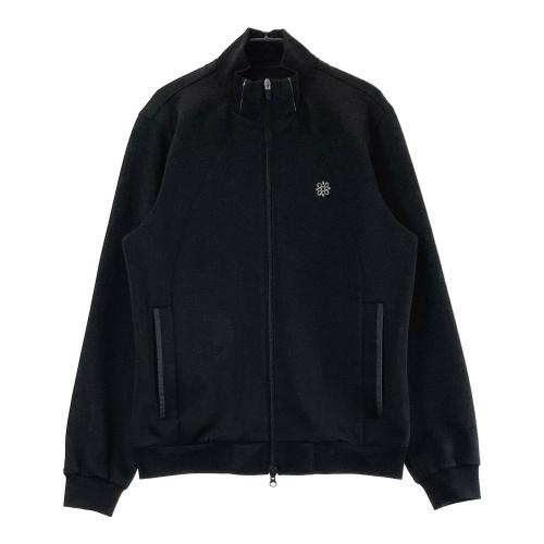サイズ：LL ST ANDREWS セントアンドリュース  長袖 ニットジップジャケット 総柄 ブラック系 [240101429960] ゴルフウェア メンズ ストスト サイズ：LL ST ANDREWS セントアンドリュース 長袖 ニットジップ