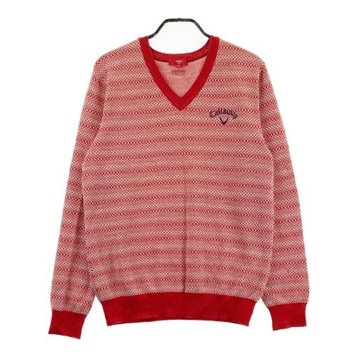 キャロウェイ メンズニットL レッドレーベル 高級ライン　美品 楽天市場】CALLAWAY キャロウェイ Vネック ニットセーター レッド系 L