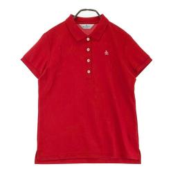 サイズ：L MUNSING WEAR マンシングウェア  半袖ポロシャツ  レッド系 [240101438022] ゴルフウェア レディース ストスト MUNSING WEAR マンシングウェア 半袖ポロシャツ レッド系 サイズ