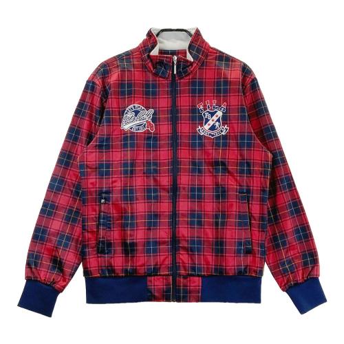 FILA GOLF フィラゴルフ 長袖 ジップジャケット 刺繍 チェック柄