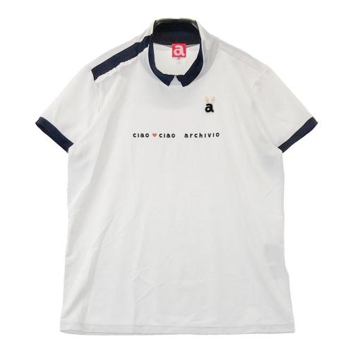 サイズ：38 ARCHIVIO アルチビオ  襟付 半袖Tシャツ サボテン 総柄 ホワイト系 [240101429756] ゴルフウェア レディース ストスト ARCHIVIO アルチビオ 襟付 半袖Tシャツ サボテン 総柄 ホワイト