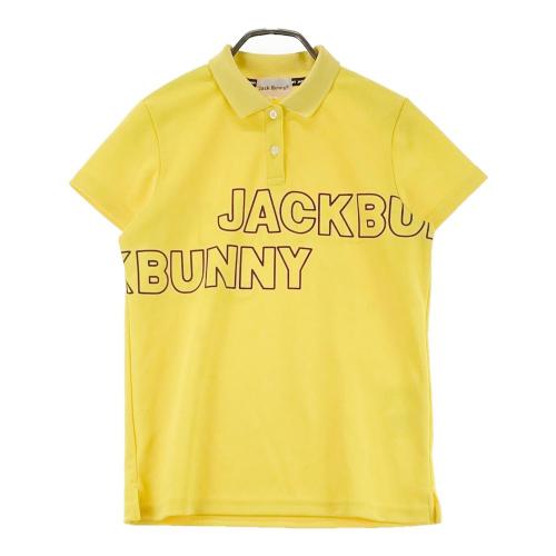 サイズ：2 JACK BUNNY ジャックバニー  半袖ポロシャツ  イエロー系 [240101434641] ゴルフウェア レディース ストスト JACK BUNNY ジャックバニー 半袖ポロシャツ イエロー系 サイズ