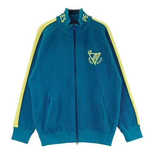 パーリーゲイツトラックジャケット　2WAY ダンボールニット　サイズ5 PEARLY GATES パーリーゲイツ 長袖ニットジャケット ブルー系