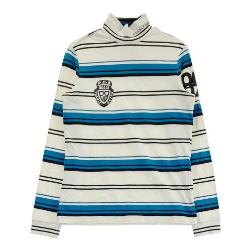 PEARLY GATES パーリーゲイツ ハイネック 長袖Tシャツ ボーダー柄