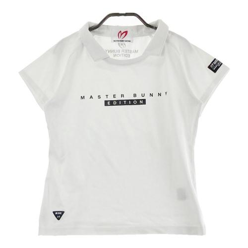 サイズ：0 MASTER BUNNY EDITION マスターバニーエディション 2023年モデル 襟付き 半袖Tシャツ  ホワイト系 [240101298314] ゴルフウェア レディース ストスト MASTER BUNNY EDITION マスターバニーエディション 2023年モデル