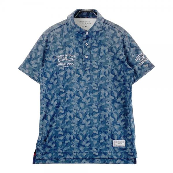 CUTTER&BUCK カッターアンドバック 半袖ポロシャツ 総柄