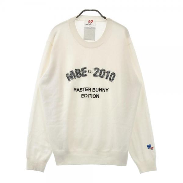 サイズ：5 MASTER BUNNY EDITION マスターバニーエディション 2024年 カシミヤ ニットセーター  ホワイト系 [240101438979] ゴルフウェア メンズ ストスト MASTER BUNNY EDITION マスターバニーエディション 2024年
