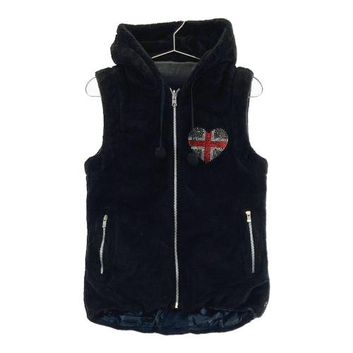 ダンスウィズドラゴン ノースリーブ リバーシブル ボア ダウン ジャケット 2 DANCE WITH DRAGON ダンスウィズドラゴン フード付 リバーシブル