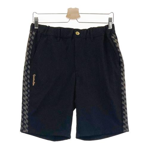 サイズ：M LUXE/R ラグジュ ; ストレッチ ハーフパンツ  ブラック系 [240101425313] ゴルフウェア メンズ ストスト LUXE/R ラグジュ ; ストレッチ ハーフパンツ ブラック系 サイズ