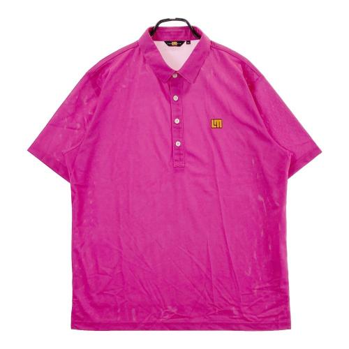 サイズ：5 PEARLY GATES パーリーゲイツ PPG 襟付 Vネック 半袖Tシャツ  ブルー系 [240101486797] ゴルフウェア メンズ ストスト サイズ：5 PEARLY GATES パーリーゲイツ PPG 襟付 Vネック 半袖T