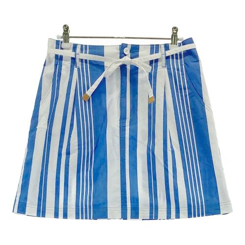 LE COQ GOLF ルコックゴルフ ストレッチスカート ストライプ柄 ブルー