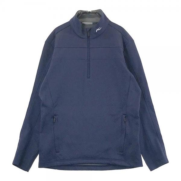 サイズ：46/XS KJUS チュース  ハーフジップ 長袖トレーナー  ネイビー系 [240101439516] ゴルフウェア メンズ ストスト KJUS チュース ハーフジップ 長袖トレーナー ネイビー系 サイズ