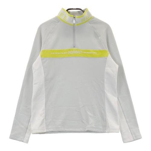 ADABAT アダバット ハーフジップ 長袖Tシャツ 総柄 オレンジ系 サイズ