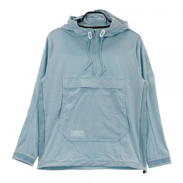 サイズ：M ADIDAS GOLF アディダスゴルフ HB6431 ADICROSS フード付 アノラック ジャケット  ブルー系 [240101439902] ゴルフウェア メンズ ストスト ADIDAS GOLF アディダスゴルフ HB6431 ADICROSS フード付