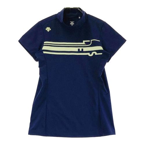 coco 未使用品 デサントゴルフ DESCENTE GOLF メンズ 半袖ポロシャツ O(XL) 水色 シンプル デサントゴルフ DESCENTE ゴルフ ハーフジップ半袖シャツ